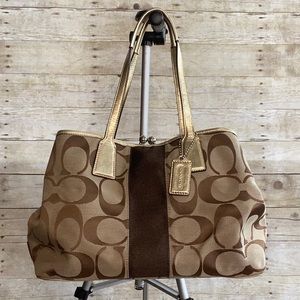 Coach Signature Monogram Tote